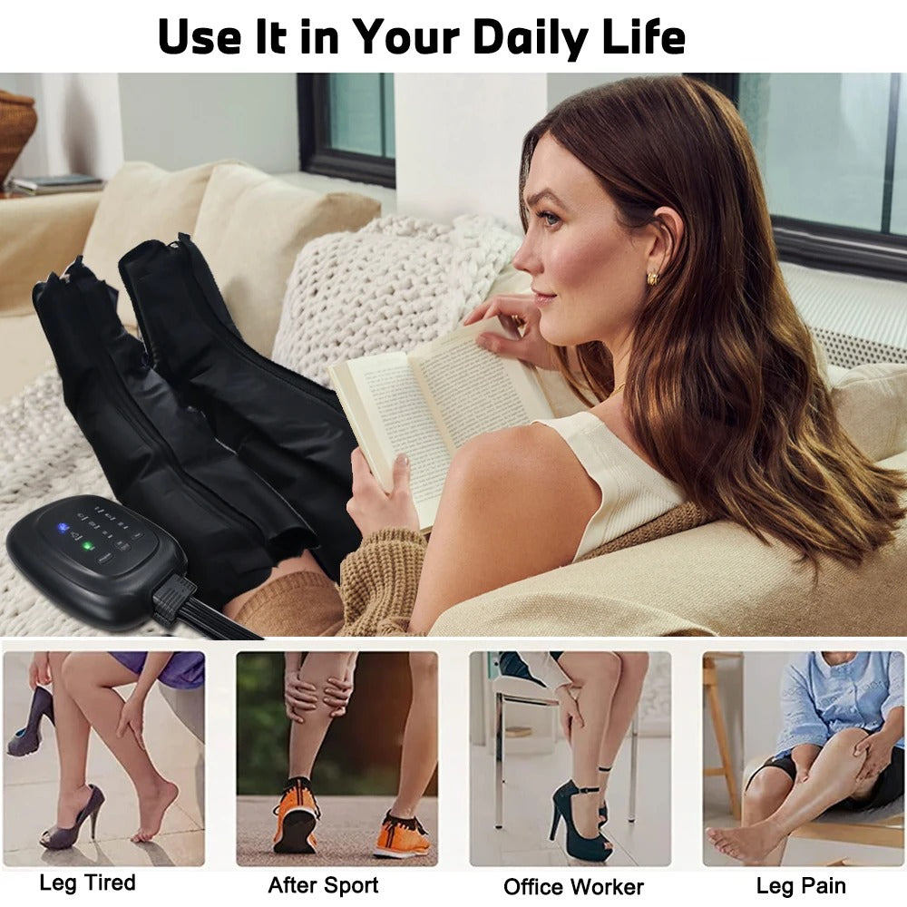 Air Compression Leg Recovery System Foot Massager