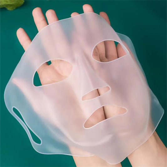3D Silicone Moisturizing Face Mask, Women Skin Care, Deep Hydration Reusable Mask
